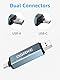 DSRKE SD Kartenleser, Kartenlesegerät USB C/USB3.0, Highspeed SD Kartenleser USB C für SD/Micro SD/TF/SDXC/SDHC/MMC, kompatibel mit iPhone 15 Pro Max, iPad Pro/Air/Mini, MacBook Pro/Air, Galaxy S21