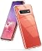 Ringke [Fusion] Designed for Galaxy S10 Plus (6.4") Crystal Clear PC Back Case [Anti-Cling Dot Matrix Technology] Lightweight Transparent TPU Bumper Drop Protective Cover for Galaxy S10 Plus - Clear