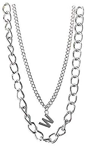 Preisvergleich Produktbild FACAIBA Halskette Weibliche Doppelkette Brief Schlüsselbein Kette Halskette