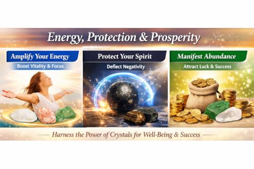 Image of 5-Stone Crystal Healing Set 100g - Black Tourmaline, Tiger Eye, Green Aventurine, Clear Quartz & Sunstone