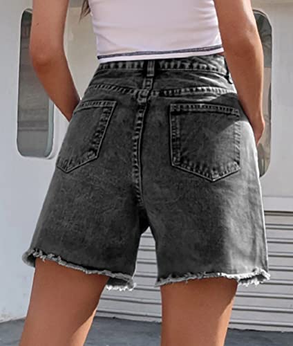 ORANDESIGNE Pantaloncini Donna Jeans Vita Alta