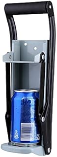 16oz Aluminum Can Crusher & Bottle Opener, Heavy Duty Metal Wall Mounted Soda