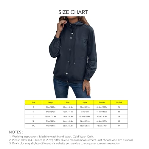 Chaqueta de senderismo para mujer impermeable capucha transpirable para rutas de montaña 6