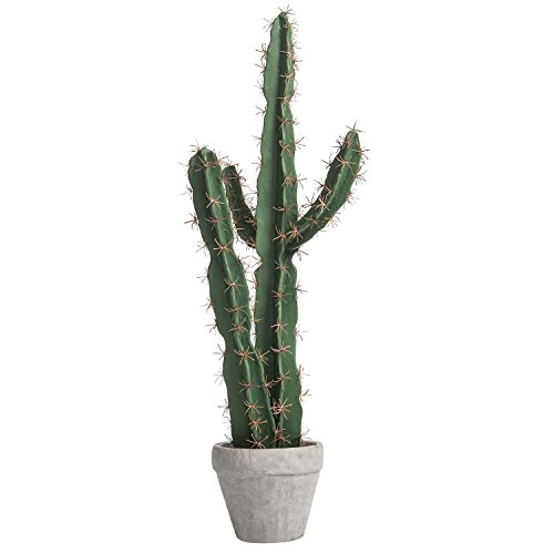 Mygift Faux Cactus Plant, Artificial Saguaro Potted In Clay Pot, 27 Inch #TOP19