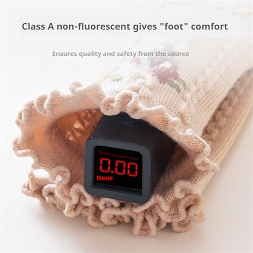 Baby Girls Socks Toddlers Ruffle Socks Girl's Dress Socks Princess Mary Jane Crew Socks 5 Pairs 6