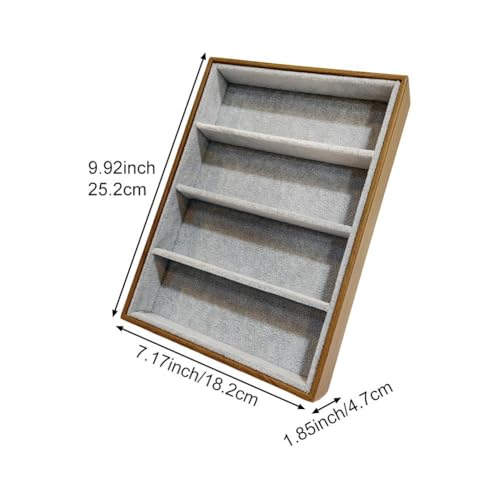 Boîte de rangement pour lunettes et plateau à 4 compartiments