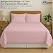 SLEEP-NEST 4 Piece Sheet Set California Queen - 600 TC Premium Breathable 100% Cotton - Elastic All Around - Fits Mattress Upto 16 Inch, Deep Pocket, Extra Soft, Fit Easy, Baby Pink