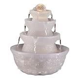 卓上の噴水 瞑想リラクゼーション屋内噴水ライト付きデスクトップ装飾装飾屋内水機能ホームアクセサリー デスクトップ噴水(XS)