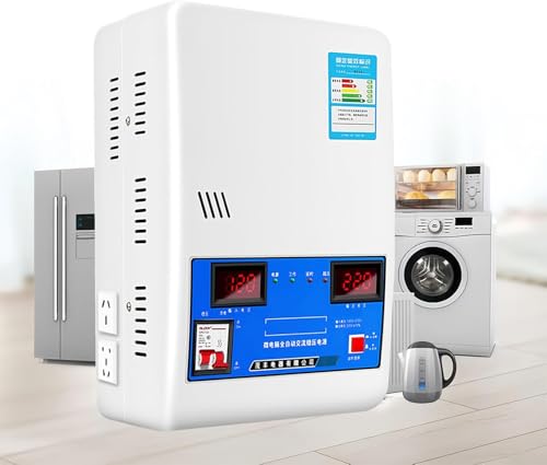 TDSYOCG Whole House Automatic Voltage Regulator 220V, 15000W/20000W/30000W Stabiliser with Digital Display for Brownout and Over Voltage Protection
