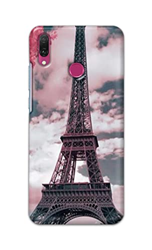 Image of Lovers Famous Place Eiffel Tower in Paris Hard Back Case Cover for Huawei Y9 (2019), JKM-LX1, JKM-LX2, JKM-LX3, JKM-AL00 /JKM-TL00 Back Cover -(J5) VNS2227