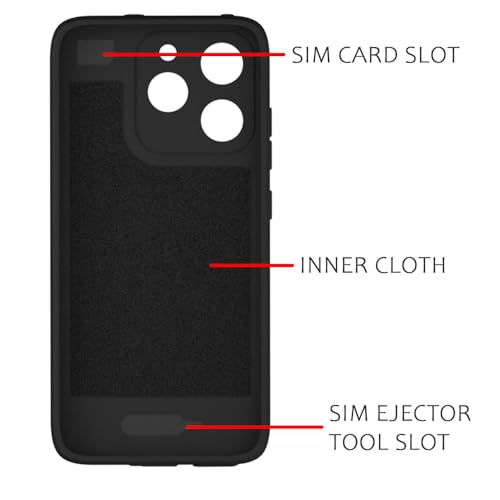 Image of Back Cover | MagFit Ring Design (Non-Magnetic) | Shockproof Case | Anti-Slip Grip | Raised Camera Edges | Slim Protective Case for Realme 15T 5G / Narzo 90 5G (Matte Black)