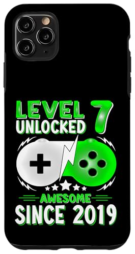 Level 7 Unlocked Birthday 7 Year Old Boy Gifts 7th Birthday �X�}�z�P�[�X iPhone 11 Pro Max �p