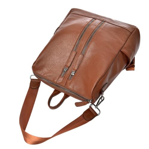 Mochilas Femininas Escolar Bolsa De Viagem Faculdade (Marrom)