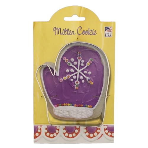 Ann Clark Cookie Cutters Mitten Cookie Cutter 4.5" with Recipe