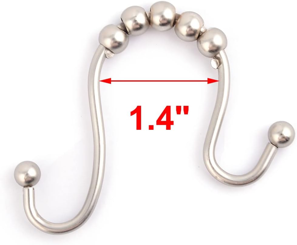 Stainless Steel Family Clothes Bags Towels Hanging Hook Shower Curtain Holder 22pcs (id: 124 69c 2ff 783 bb6