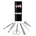 Batman USA American Flag Shield Logo Stainless Steel Manicure Pedicure Grooming Beauty Care Travel Kit