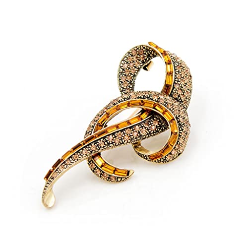 Broche nœud vintage pour femme en 3 coloris, accessoire chic
