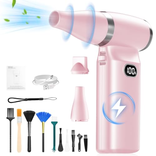 SUNMEG Compressed Air Duster-Stepless Adjustable Electric Mini Dust Remover