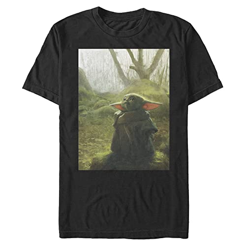 T-shirt homme imprimé The Child coupe droite vêtement graphique Mandalorian