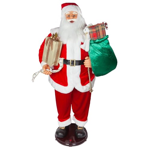 VFM - Dancing Father Christmas Decoration Figure - Singing - Highly Detailed Realistic Santa Claus 1. 5M Tall Mains Operated Novelty Xmas Decoration With Volume Control