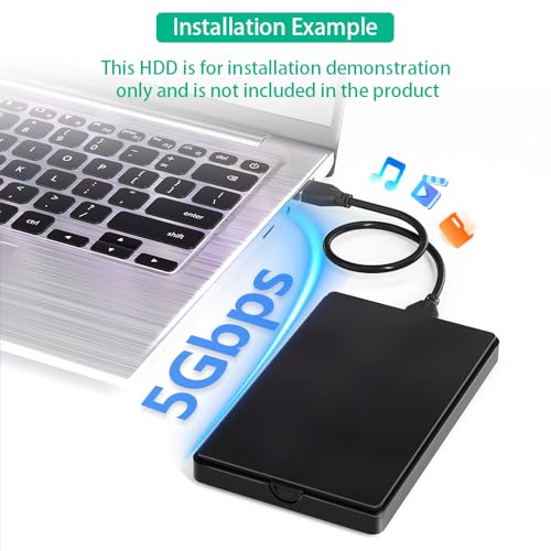 Caja externa USB 3.0 para disco duro SATA 2.5'' miniatura 6