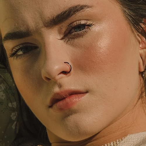 Loayhoay N07-20G-BQ 10Pcs 20G Surgical Steel Nose Rings Hoops thumb #4