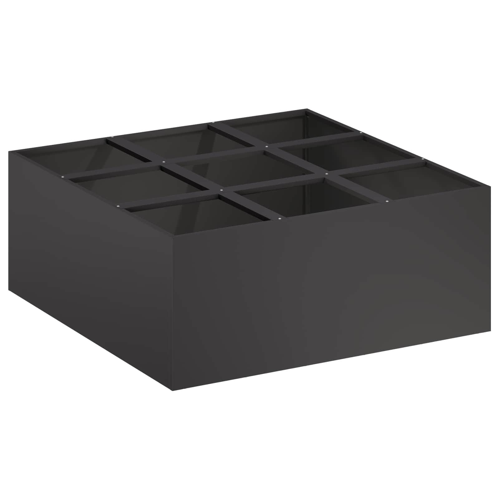 Generico Vaso da Giardino Nero 100 x 100 x 30 cm,8005743