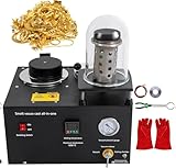 GTATBTG Vakuum-Investing-Gussmaschine, 1/2-PS-Motor mit 2 l/2 kg Wachsguss-Kombination, 22,9 cm Glockenglas für Schmuckverarbeitung