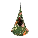 Cama de Carpa de pájaros, Nido de Hamaca Colgante Suave y Transpirable para perreros, casa para Dormir de algodón Lavable, diseño cómodo Atractivo Estructura Estable Carpa de (25 * 35 cm)