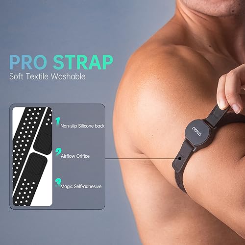 CYCPLUS Heart Rate Monitor Armband,Bluetooth 5.1 ANT+ HR Monitor with HR Zone LED Indicator, IP67 Waterproof, Use for Running Cycling Gym and Other Sports - Thumbnail 2