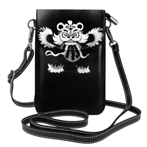Sac pour téléphone portable parfait pour la marche et le camping avec étui à rabat en cuir