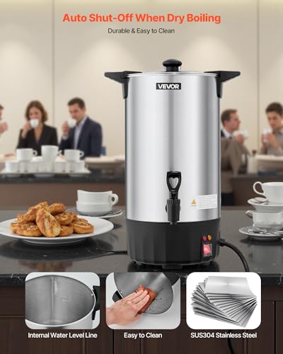 VEVOR 60 Cup Stainless Steel Urn