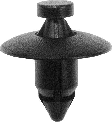 Swordfish 65018 - Black Nylon Bumper, Windshield Trim, Trunk Trim & Mud Flap Push-Type Retainer for Volvo 3541113, 83431113, 92553010803, Package of 25 Pieces