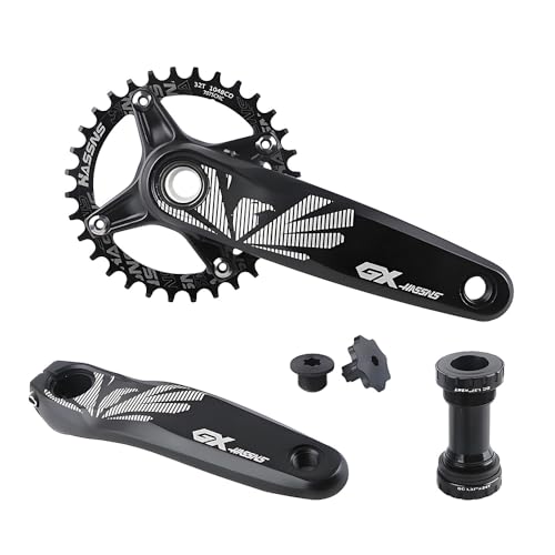 Pédalier VTT, pédalier vélo, manivelle/manivelle+boîtier de pédalier/manivelle+boîtier de pédalier +plateau denté en option (manivelle avec boîtier de...