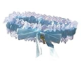 hochzeitsmoderator russisch deutsch  hochzeits-shop-hamburg HBH Hamburger Brautmoden Strumpfband M8073 Blau