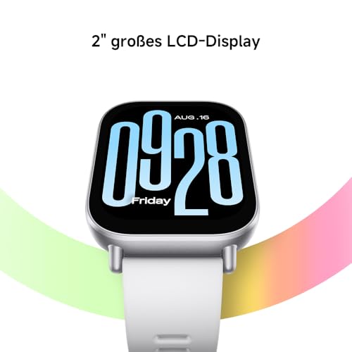 Xiaomi Redmi Watch 5 Active Smartwatch, 2.0 LCD Display, 18 Tage Akku, 140+ Sportmodi, Herzfrequenz- und SPO₂-Tracking, 5ATM Wasserdicht, Bluetooth-Anrufe, Fitness-Tracker, Schlaf&uuml;berwachung