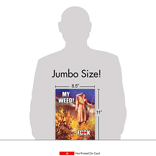 Nobleworks - 1 Big Funny Card For All Occasions (8.5 X 11 Inch) - Blank Stationery Notecard, Humor - Moses J4300K #TOP5