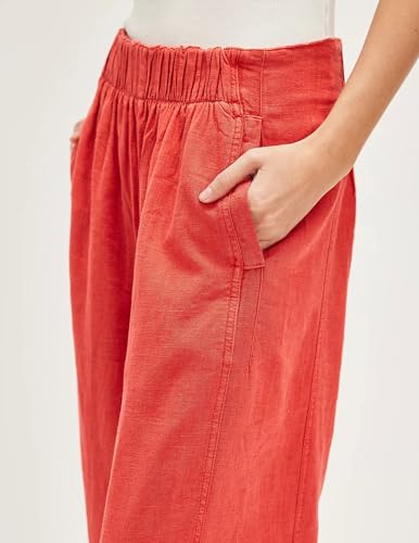 SAFRISIOR Women Linen Pants Wide Leg Casual Palazzo Pants Cotton Linen Lounge Beach Summer Pants with Pockets2