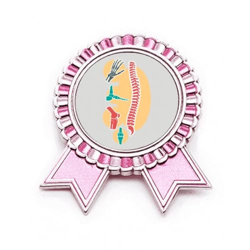 Broche squelette rose metal taille M pour customiser un look sombre et original