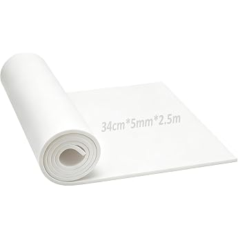 EVA Foam 34cmx250cm Foam Craft 5mm Thick White EVA Foam