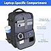 Taygeer for New Ryanair Cabin Bags 40x30x20 Underseat, Travel Backpack Ryanair, Rucksack for Plane Hand Luggage Backpack for Travelling, Ryan Air Cabin Bag 40x30x20 with Separate Shoe Pouch, Black