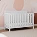Storkcraft Alpine 5-in-1 Convertible Crib (White) – GREENGUARD Gold Certified, Converts to Toddler Bed and Full-Size Bed, Fits Standard Full-Size Crib Mattress, Adjustable Mattress Support Base