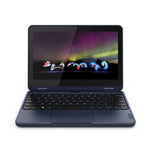 Lenovo - 300W Gen 3 - Computador educacional 2"-1 - Laptop para estudantes - Processador AMD 3015e Dual-Core - Tela sensível ao toque HD de 11,6" - Memória 4GB - Armazenamento de 64GB - Windows 10 Pro