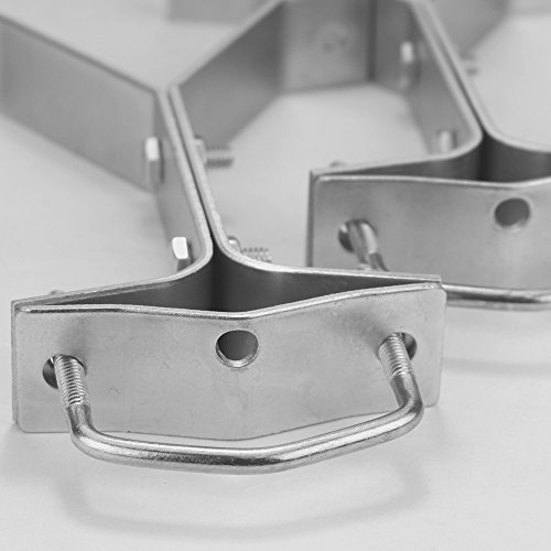 Skywalker 6” Heavy-Duty Wall Mount Pair For Tv Antenna Mast With (2) Brackets With Lag Bolts #TOP4