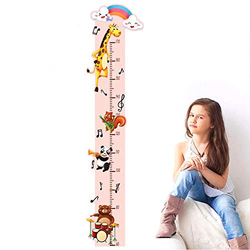 Altura Pegatinas de Pared,Medidor de Altura para Niños,Pegatinas de Pared Jirafa Gráfica de Altura,Altura Pegatina De Pared Desmontable Decorativos para Dormitorio Habitación Infantiles Niños (jirafa)