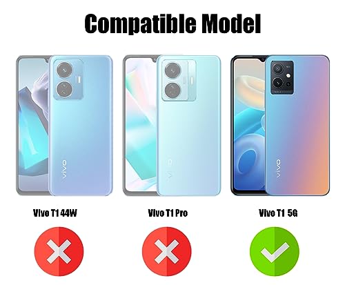 Image of Jkobi Lifetime Anti-Yellow Clear Back Cover Case for Vivo T1 5G (Sleek Hard Crystal Clear | Drop & Camera Protection | Shockproof Polycarbonate)