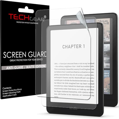 TECHGEAR 2 Pack Matte Full Screen Protectors for 7 Amazon Kindle Paperwhite/Signature/Kids/Kindle Colorsoft (2024 Release / 12th Generation) ANTI GLARE/MATTE Full Screen Protectors