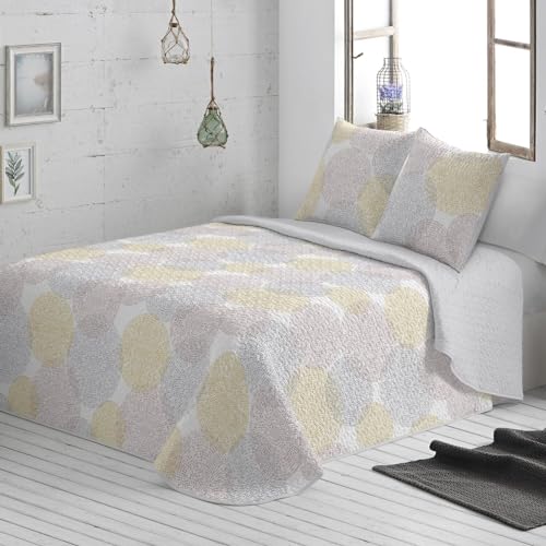 Burrito Blanco | Colcha boutí 128, Gris | para Cama de 90 cm (+ Medidas Disponibles) | Colchas Juveniles 90 | Cama indivual 90