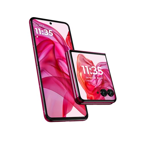 Motorola razr+ | 2024 | Unlocked | Made for US 12/256 | 50MP Camera | Hot Pink (Renewed)
