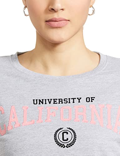 Image of Max Women Cotton Printed Crew Neck Sweatshirt